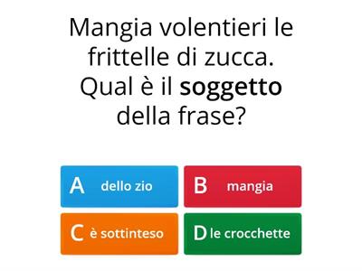 1. FACCIAMO L`ANALISI LOGICA 