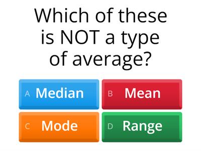 Averages Quiz