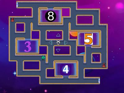 NUMBERS 1 to 10 Maze Chase Game