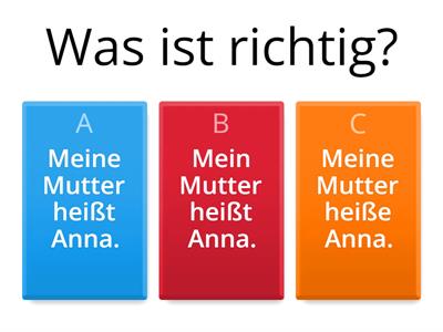 Was ist richtig? Que es correcto?