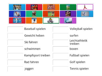 Sportarten - Verben 