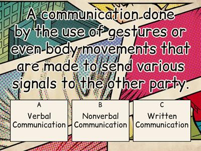 ORAL COMMUNICATION 