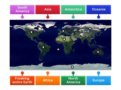 Where are the continents?