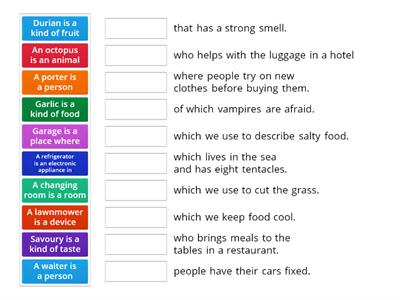 Defining relative clauses matching F2