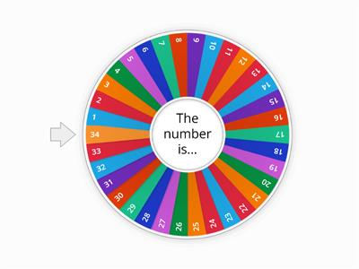 Number Wheel 1-34