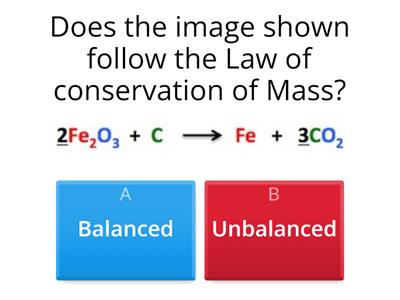 Law of Conservation of Mass 