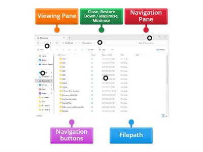 Identify 'File Explorer' features.