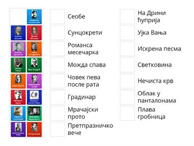 Писци и дела - 3. разред средње школе