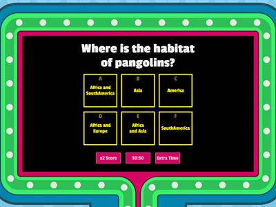 Pangolin Gameshow Quiz