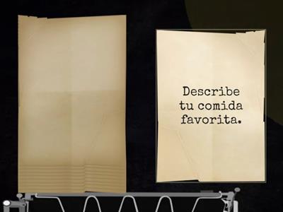 "Con lujo de detalle". Práctica oral de ser, estar,tener y haber. 