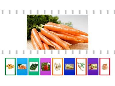 Zöldségek kép egyeztető