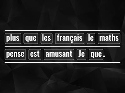 B2 L4 C'est mon opinion les comparaisons Je trouve que... = I find that.....