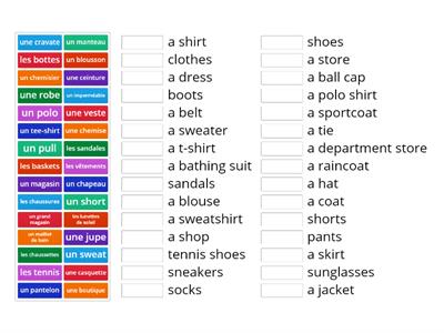 DF Leçon 17 | French Clothes Vocabulary