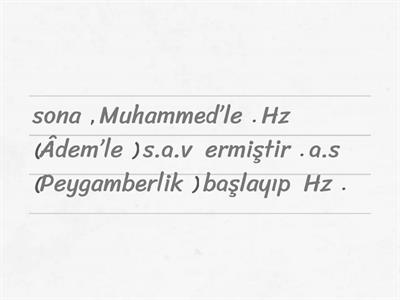5.2.5. Son Peygamber Hz. Muhammed (s.a.v) 
