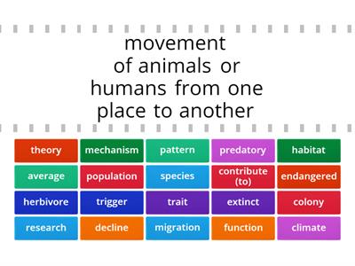 TOEFL Vocabulary: Animal Behavior