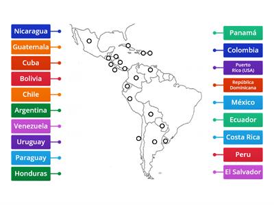 América Sur (Latina) - Países dónde se habla espaňol 