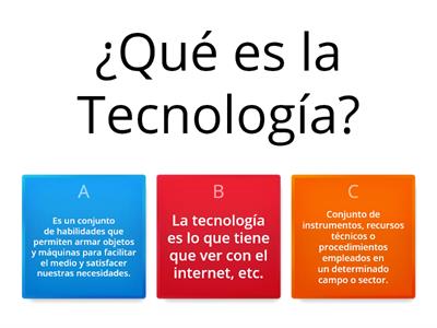 Cuestionario Tecnología 