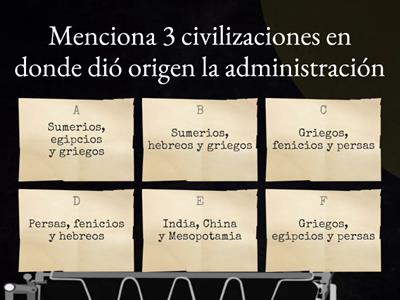 Antecedentes del pensamiento administrativo