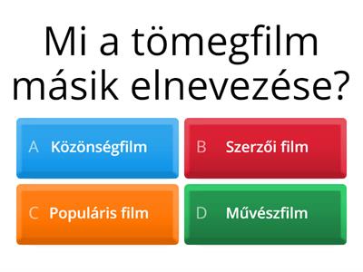 A Szerzői és a tömegfilm 