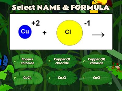  Basic & Transition Metals Ionic Compounds - Naming & Writing Formulas  Select TWO Answers for All Questions