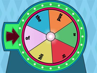 Unit 2 Trick Words - Spin & Read the Word