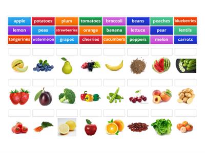 Aj 4 U 21 fruit and vegetables