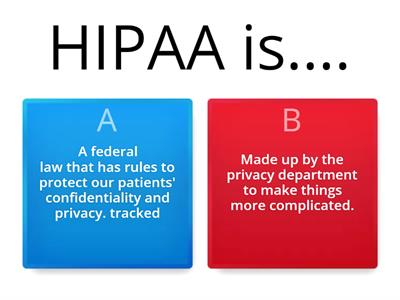 MH: HIPAA Cohort Educational Quiz 