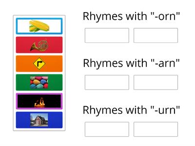 rhyming with r-controlled vowels HK