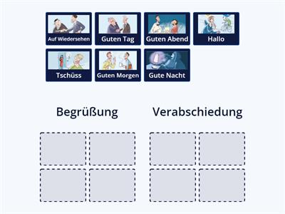 Begrüßungen und Verabschiedungen