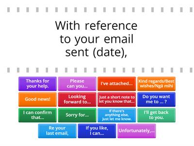 Emails Key phrases - formal and neutral