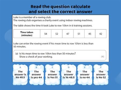 Mean, Median, Mode and Range