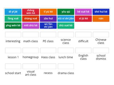 Y8 Routine and subjects