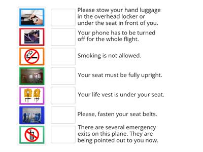 Inflight safety instruction