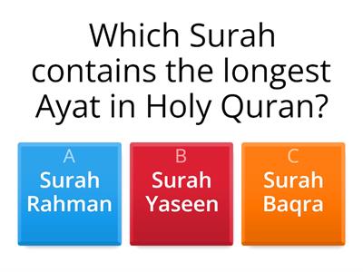  Islamic Quiz part 4