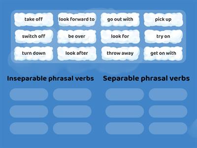 Phrasal verbs - Inseparable or Seperable? NEF Int 7C