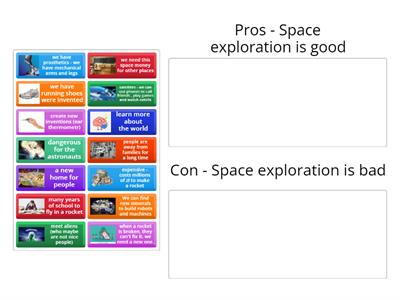Space pros and cons easy