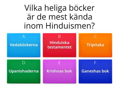 Hinduismen -visa dina kunskaper