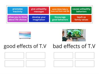 good effects & bad effects  of T,V 