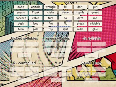 Six Syllable Type Sort