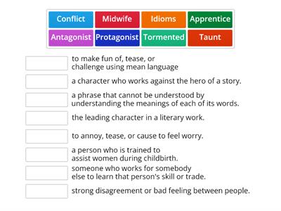 Midwife's Apprentice Vocabulary