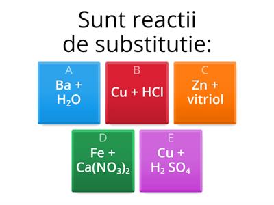 Reactii chimice