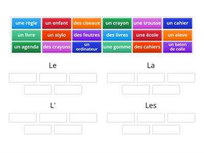  L'article défini cl 5