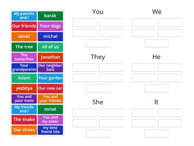 B.G 3 Pronoun subject