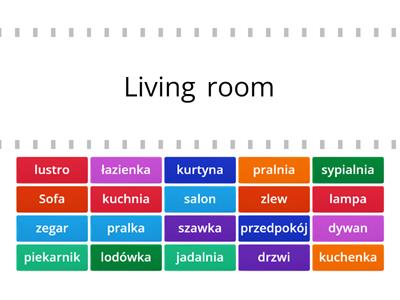 pomieszczenia i pokoje w domu po angielsku