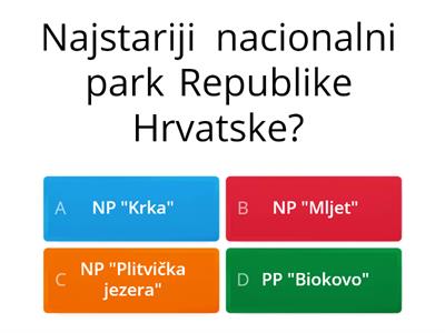 NP " Plitvička jezera" i PP "Medvednica"