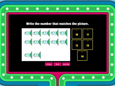Count and Write Numbers 10-15