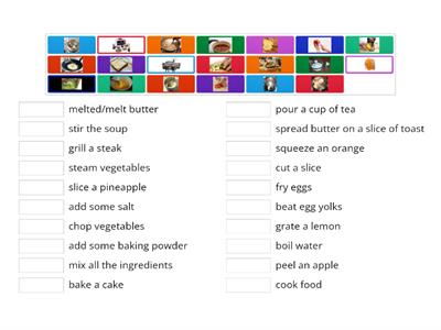 Cooking verbs.