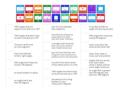 Geometry Proof and Reasoning Vocabulary