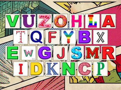  Alphabet flip tiles