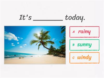 What's the weather today?